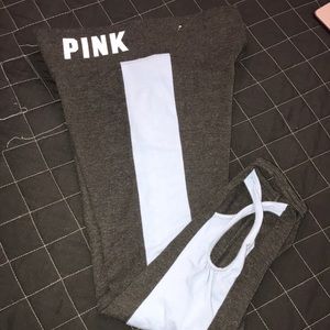 VS PINK Crop Yoga Legging Size Small